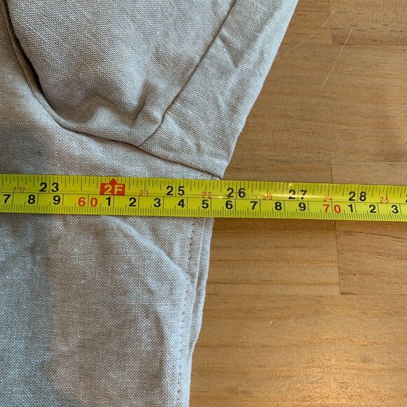 Ike Behar Men's Shirt Jacket Shacket Plus Size XXL in Khaki Linen Cotton - Picture 9 of 10